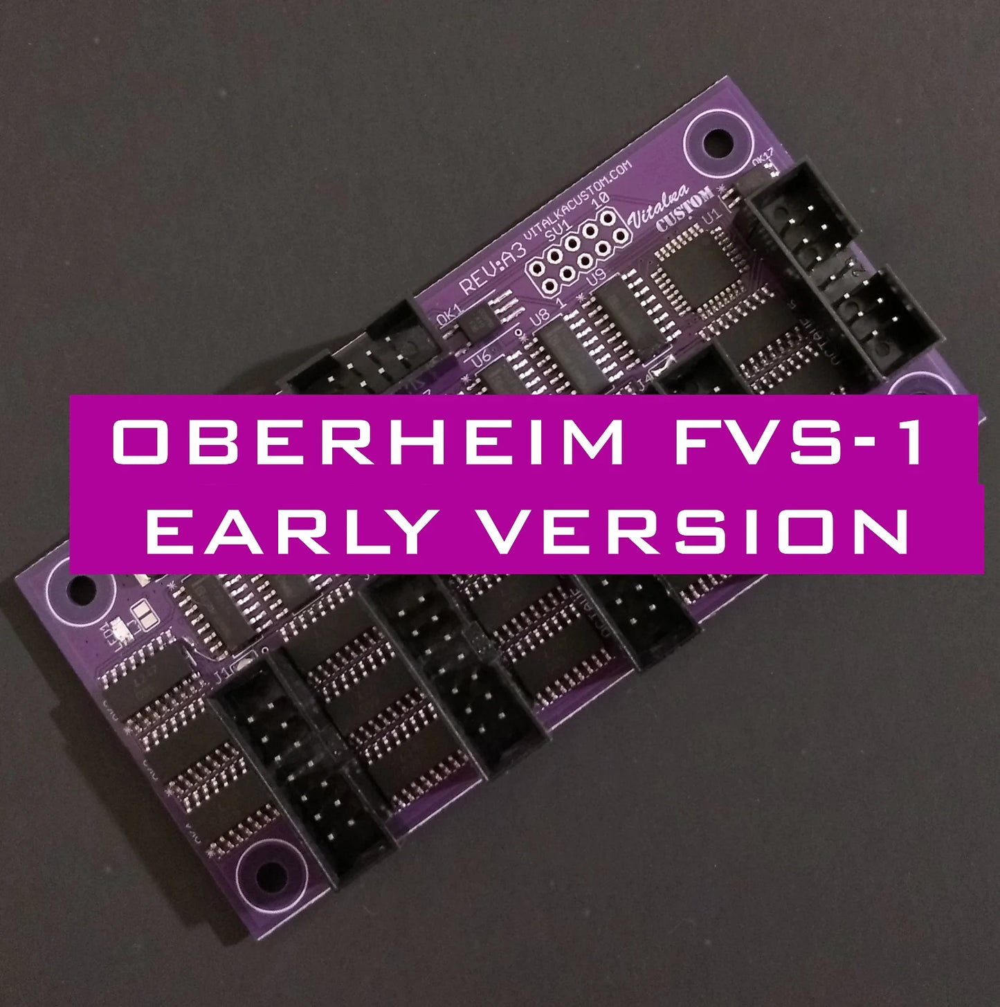 Oberheim 4 / 8-Voice FVS-1 (early) MIDI retrofit Vitalka Custom (one common key bus)