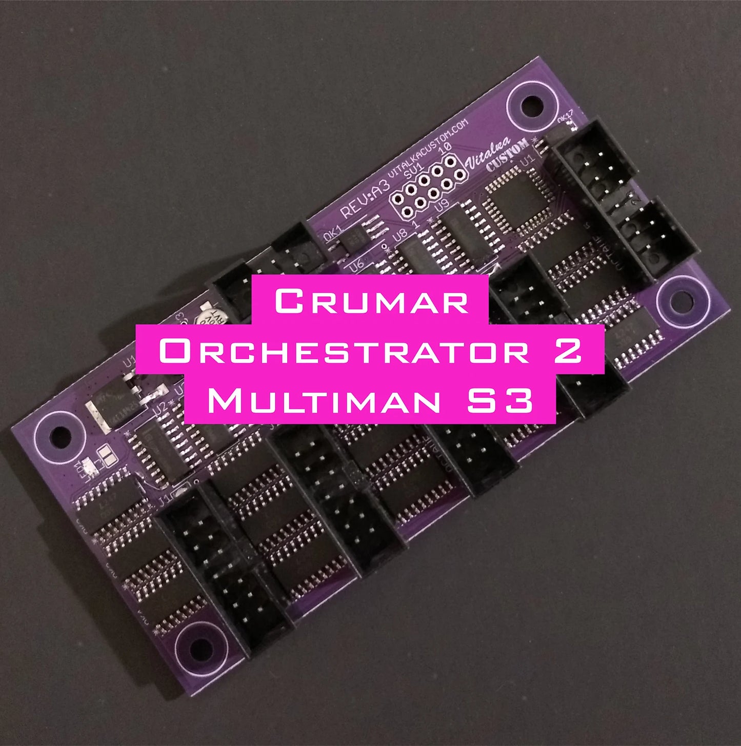 Crumar Orchestrator 2, Multiman S3 MIDI kit retrofit Vitalka Custom