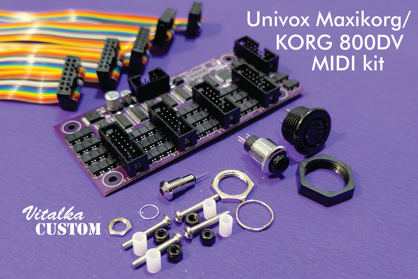 Korg 800DV / Univox MaxiKorg MIDI kit RevA03.2