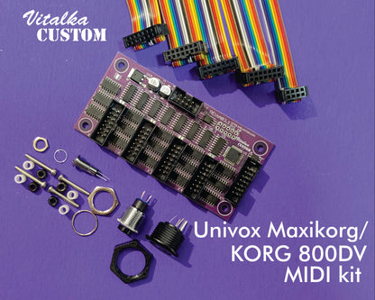 Korg 800DV / Univox MaxiKorg MIDI kit RevA03.2